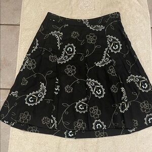 Grace Elements Paisley A-Line Linen Skirt